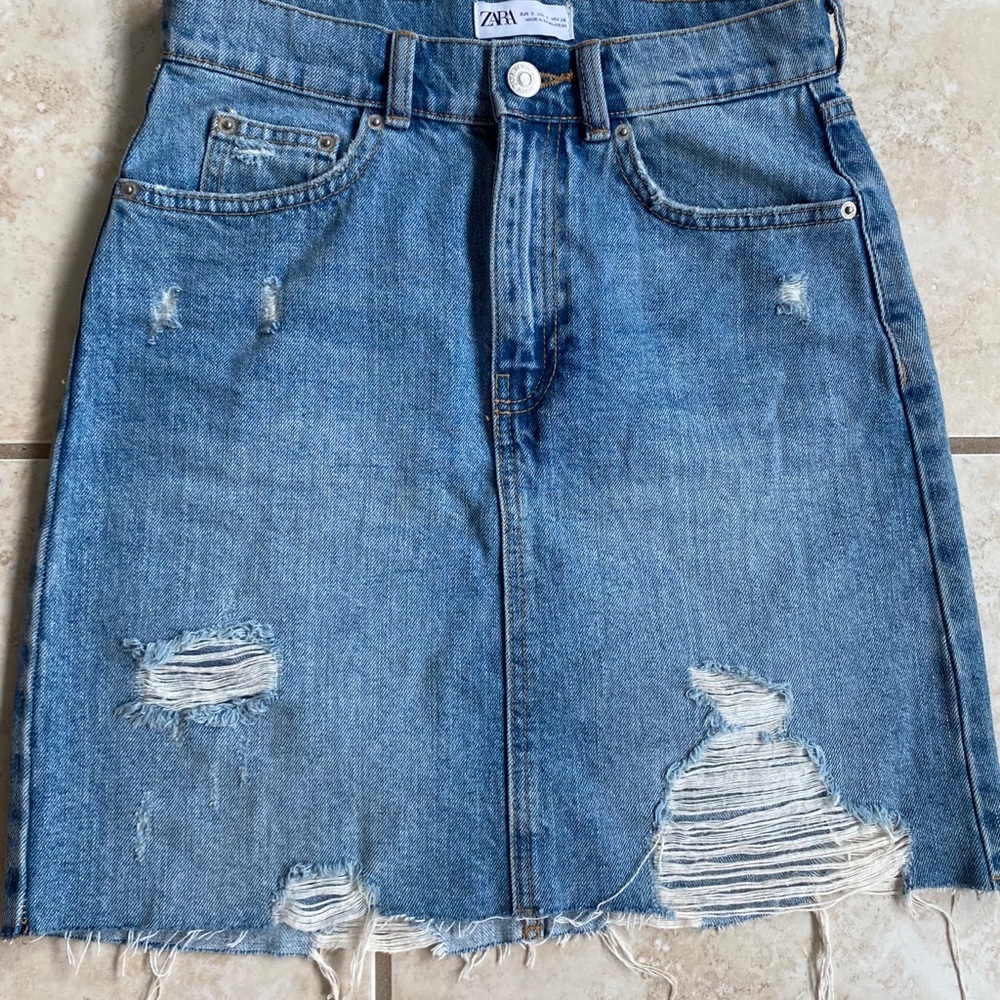 ZARA Denim skirt size S